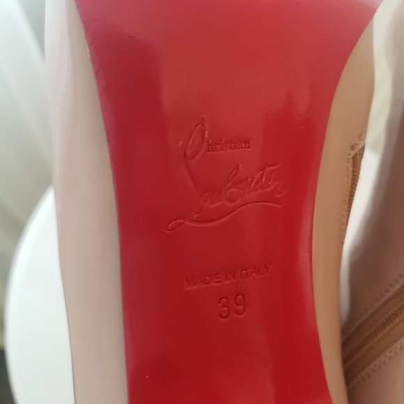 Authentic Christian Louboutin Lisse booties in blush sz 39 - Picture 11 of 11